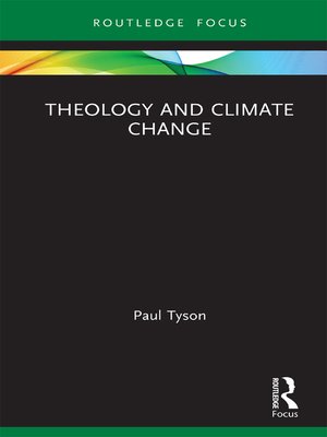cover image of Theology and Climate Change